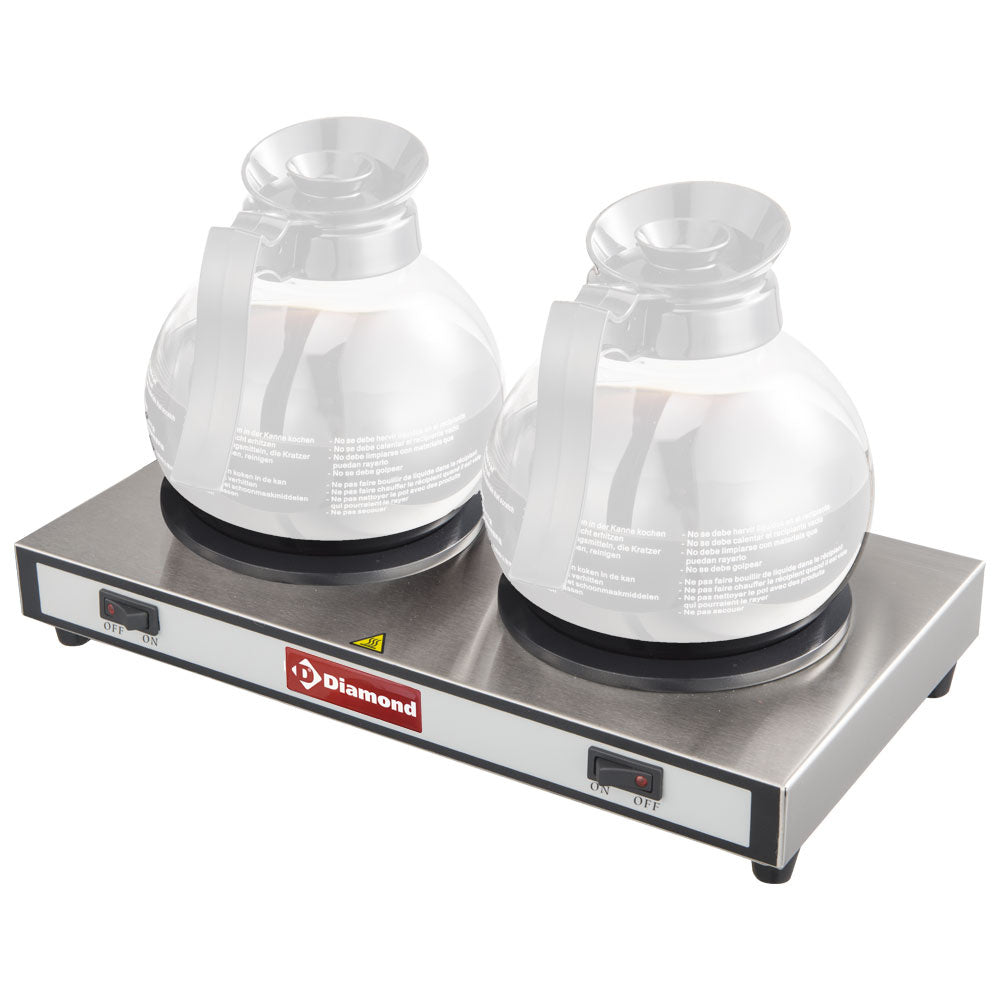 Diamond Warmhalteplatten für 2 Kaffeekannen