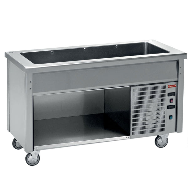 Diamond Element mit  Kühlwanne auf offenem Unterschrank
