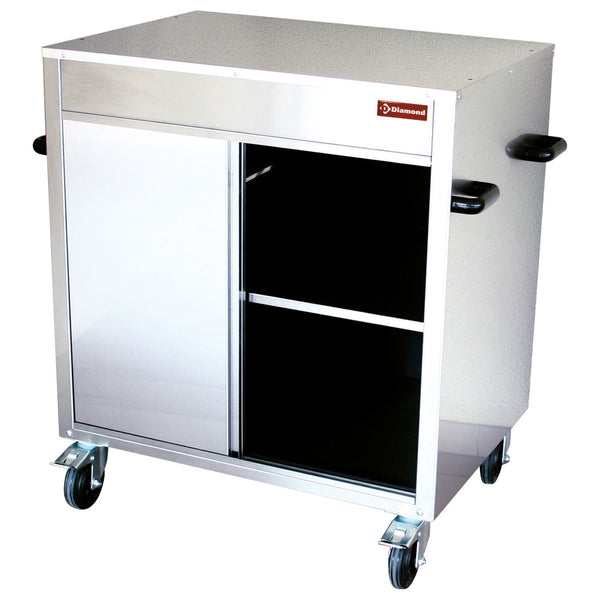 Diamond Neutralschrank, drehbarer Bräter, auf Rädern