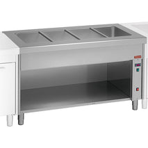 Diamond Element Bain-Marie auf offenem Unterbau 4x GN 1/1