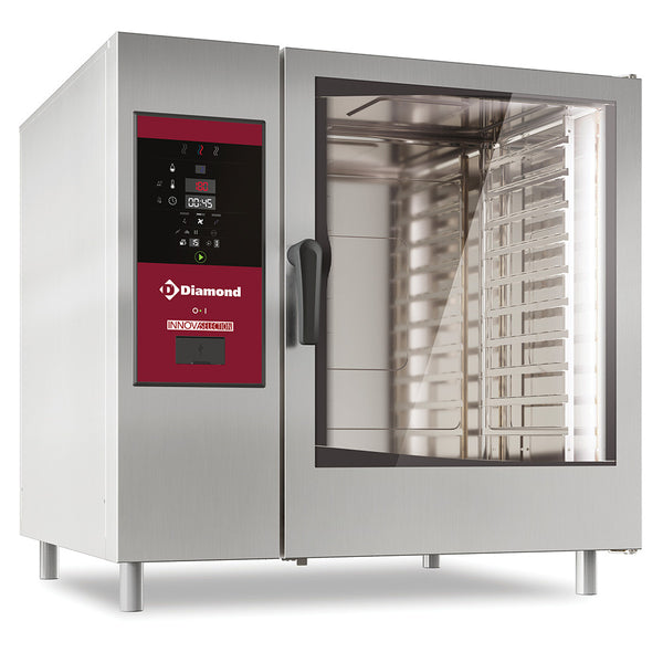 Diamond Kombidämpfer mit Boiler & Konvektion 10x GN2/1 + Reinigung