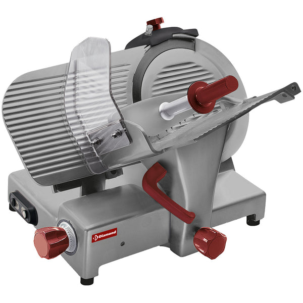 Diamond Professionelle Aufschnittmaschine, schräg. Messer Ø 350 mm "Zahnradgetriebe" STONEHENGE PLUS