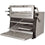 Diamond Holzkohleofen-BBQ, GN 1/1 + GN2/4 (75 Kg/h)- Anhebbar Tür/Edelstahl
