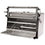 Diamond Holzkohleofen-BBQ, GN 2/1 + GN1/1 (120 Kg/h)- Anhebbar Tür/Edelstahl