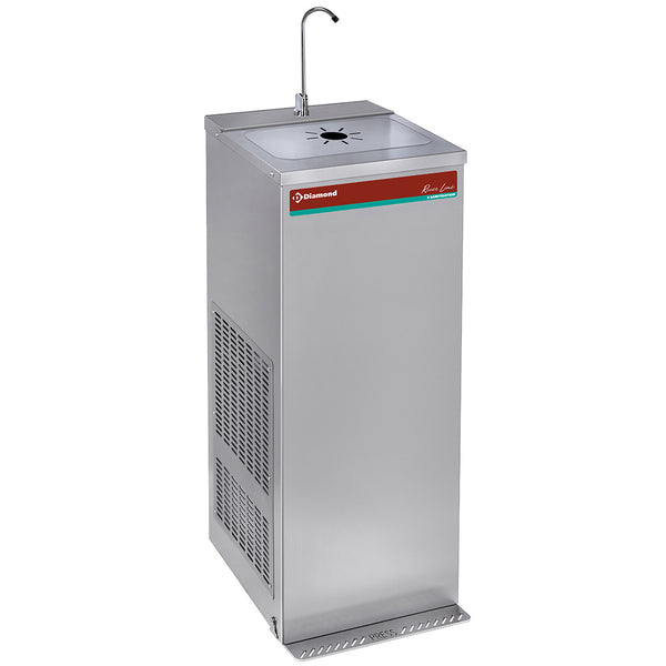 Diamond Pedalbetriebener Kühlbrunnen, Edelstahl, 35 Liter/Stunde
