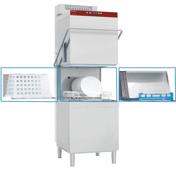Diamond Haubenspülmaschine, Körbe 600x500 mm + Dampfkondensator-Wärmerückgewinnung