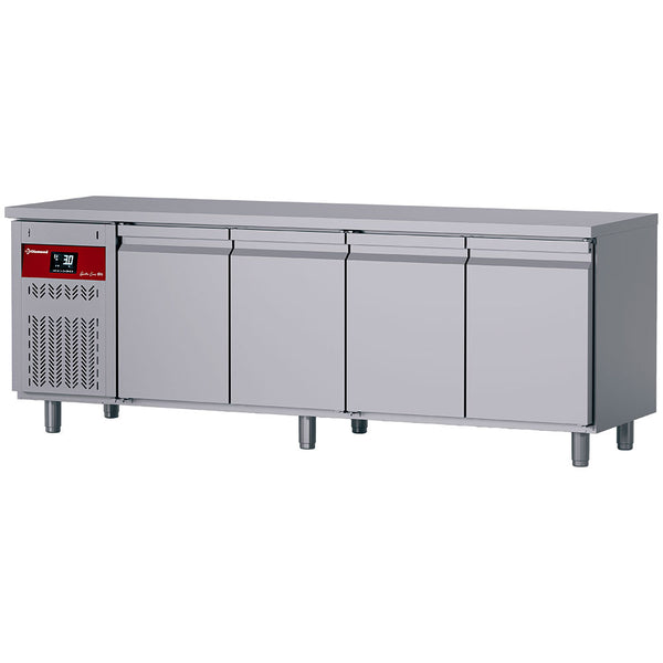 Diamond Umluft- Kühltisch, 4 Türen GN 1/1, 550 Lit. Gruppe links
