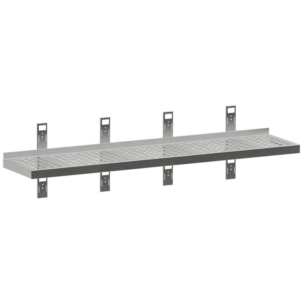 Diamond Perforiertes Wandregal mit 4 Konsolen und 4 Wandschienen