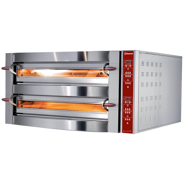 Diamond Elektro Ofen, 2 kammern, 2x 6 Pizzen Ø 350 mm