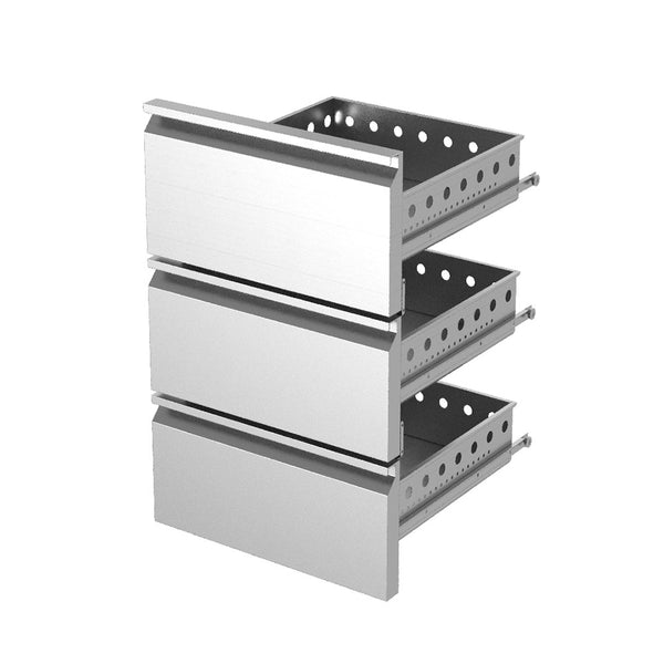 Diamond Edelstahl-Schubladenblock-Kit (1/3+1/3+1/3) x KBR…