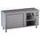Diamond Beheizter Arbeitstisch mit Unterschrank mit 2 Schiebetüren