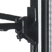 Diverso Clip für Gitter, 80-Liter-Vitrine, WR-V4F1-WT SCHWARZ