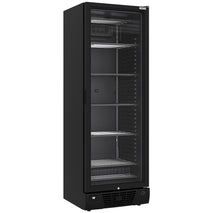 Diverso Negative belüftete Vitrine 382 Liter - 5 feste Ebenen - SCHWARZ