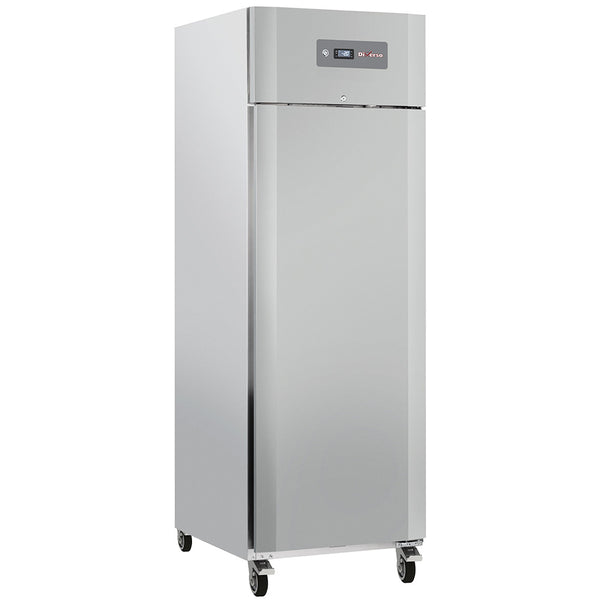 Diverso Kühlschrank Umluft 600 Liter 1 Tür GN 2/1, auf Rädern, 2 mit Bremsen