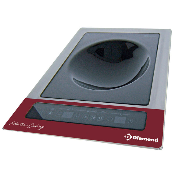 Diamond Induktionsplatte "WOK zum Einbauen" 3,6 kW, Touch-Tasten