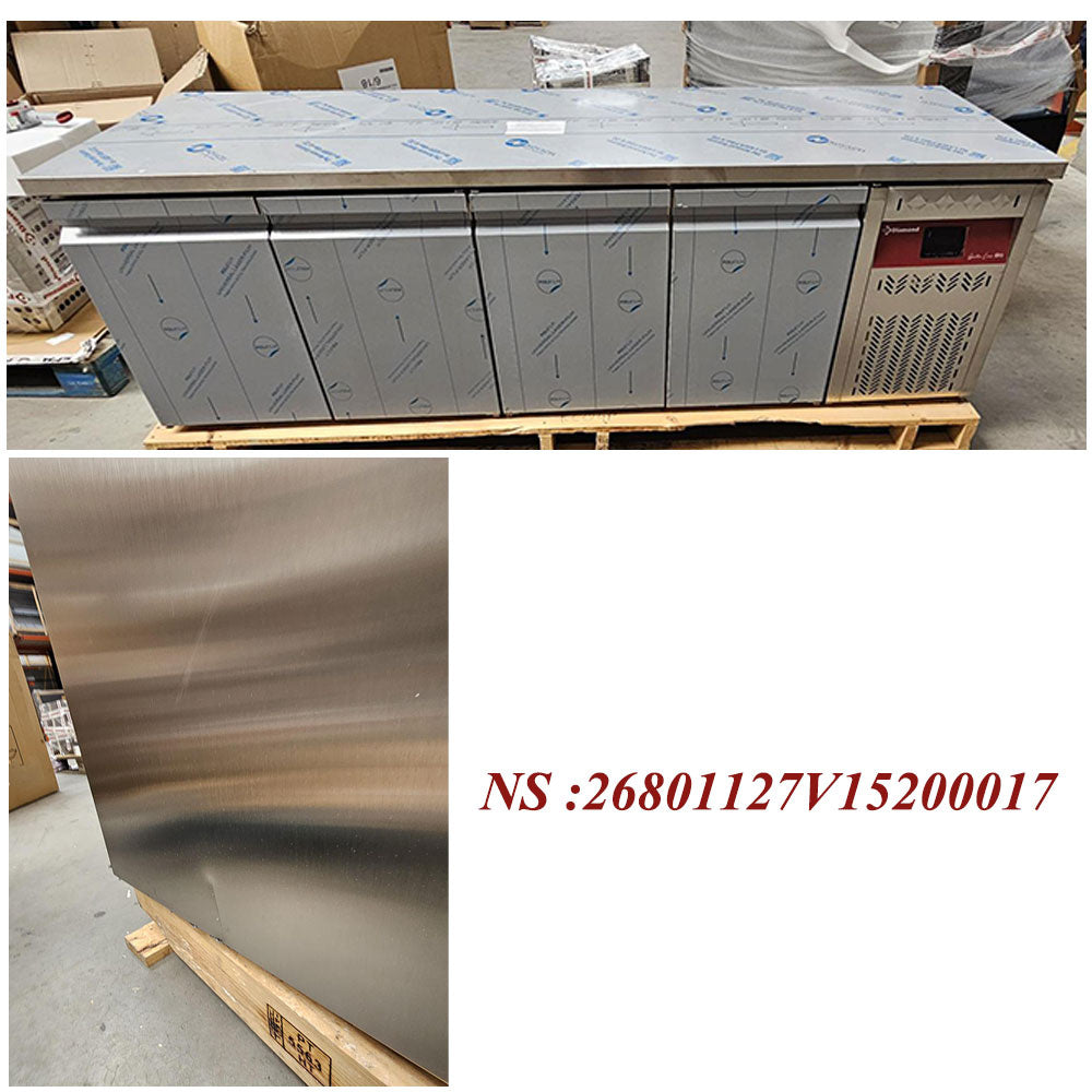 Umluft- Kühltisch, 4 Türen GN 1/1, 550 Lit. – Bild 6
