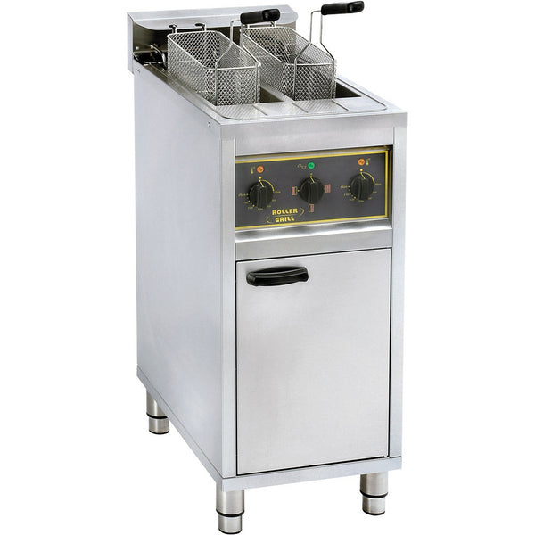 Stalgast ROLLER GRILL Standfritteuse mit zwei Becken á 10 L, 400x600x9