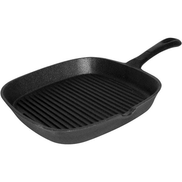 Stalgast Grillpfanne, Gusseisen gerillt, 230x230x35 mm (BxTxH)