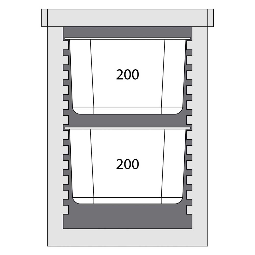 Stalgast EPP Thermobox Frontlader, Nutzinhalt 93 Liter, schwarz