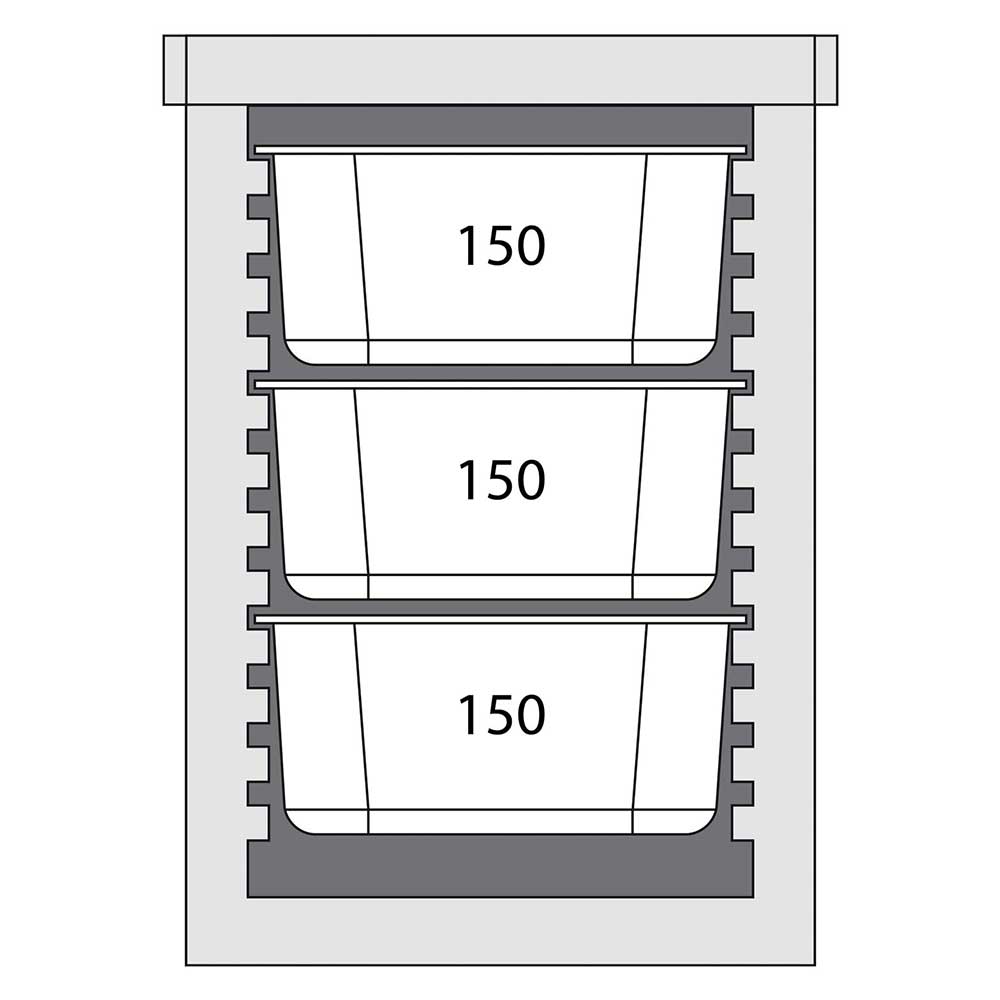 Stalgast EPP Thermobox Frontlader, Nutzinhalt 93 Liter, schwarz