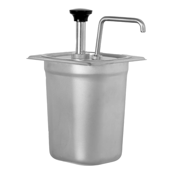 Stalgast Saucenspender mit Pumpe GN 1/6 (200 mm), 3 Liter, H. 280 mm