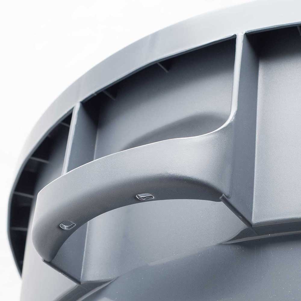 Stalgast Abfallcontainer rund, grau, 80 Liter