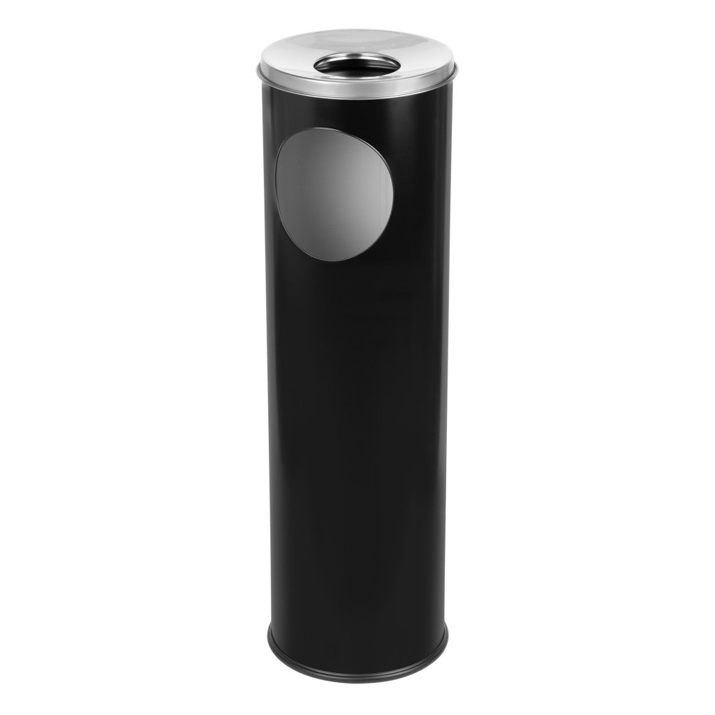 Stalgast Standaschenbecher mit Papierkorb, schwarz