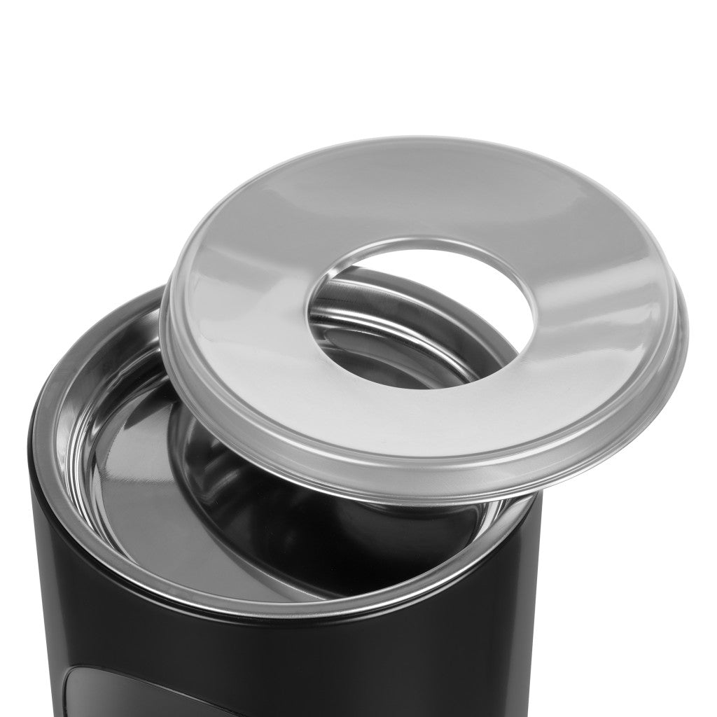 Stalgast Standaschenbecher mit Papierkorb, schwarz
