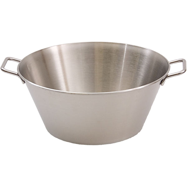 Stalgast Küchenschüssel mit Griffen, seidenmatt, Ø 45 cm, 21 Liter