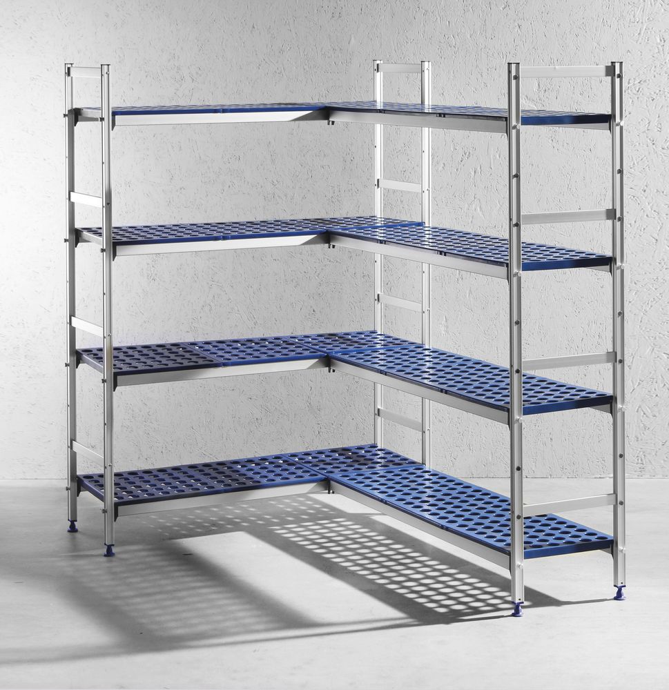 HENDI Regalsystem aus Aluminium für GN Behälter