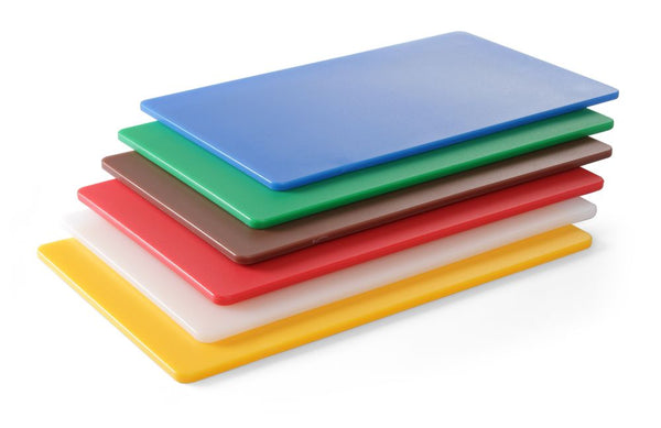 HENDI Schneidbretter HACCP GN 1/1 – 6er-Set in verschiedenen Farben