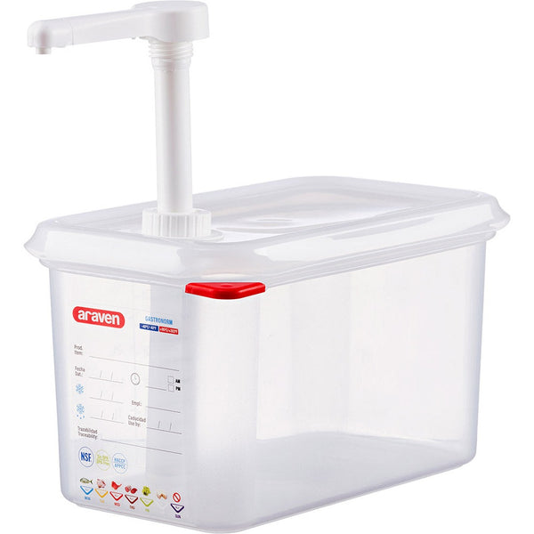 Stalgast Araven Saucenspender/Pumpspender, GN 1/4, Inhalt 4,3 Liter