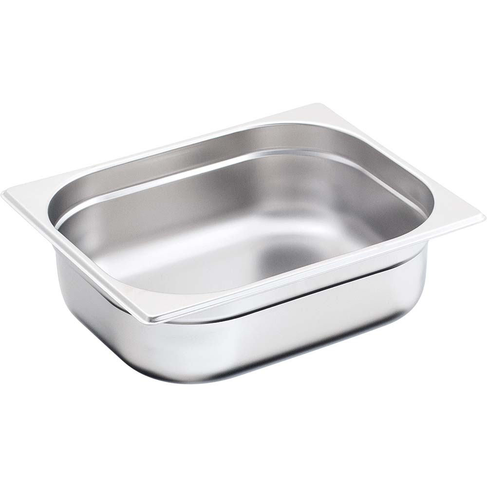 Stalgast Edelstahl Gastronormbehälter Serie BASIC, GN 1/2 (200mm)