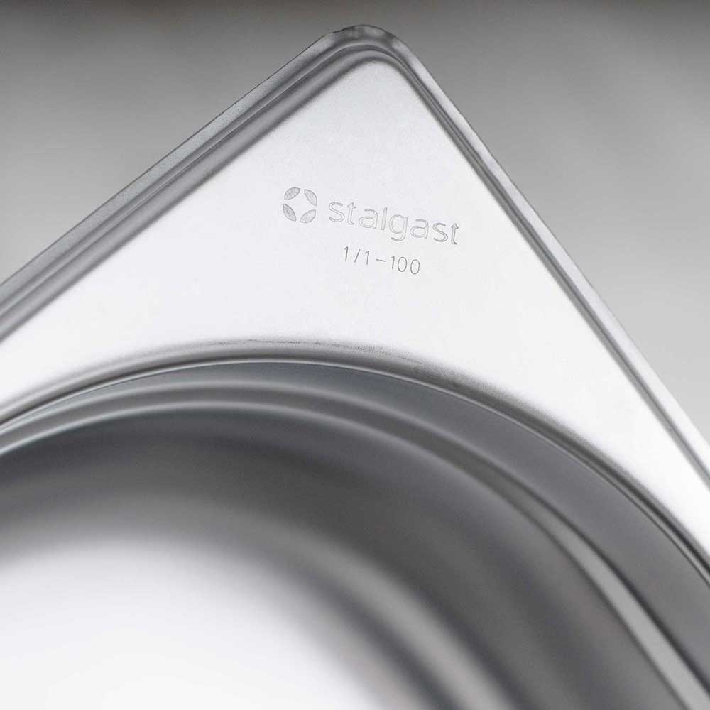 Stalgast Edelstahl Gastronormbehälter Serie STANDARD, GN 1/3 (40mm)