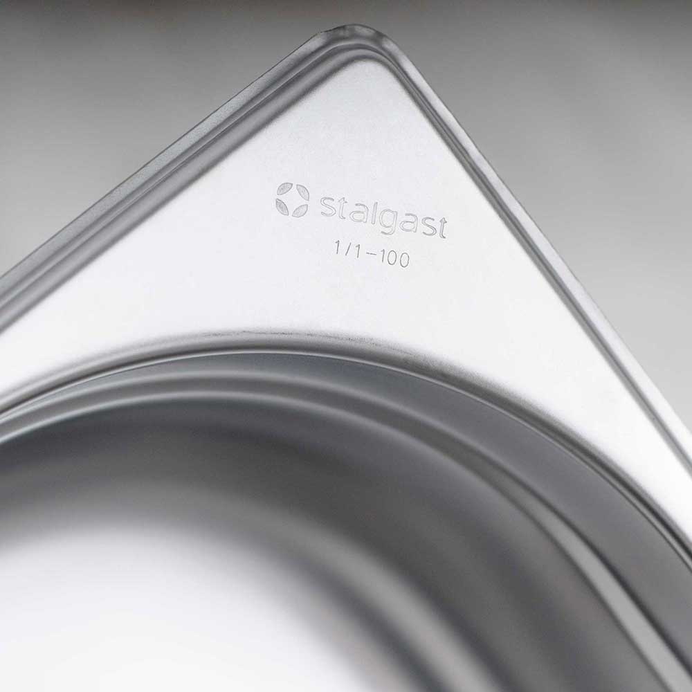 Stalgast Edelstahl Gastronormbehälter Serie STANDARD, GN 1/3 (150mm)