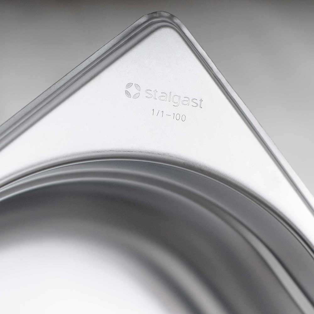 Stalgast Edelstahl Gastronormbehälter Serie STANDARD, GN 1/3 (200mm)
