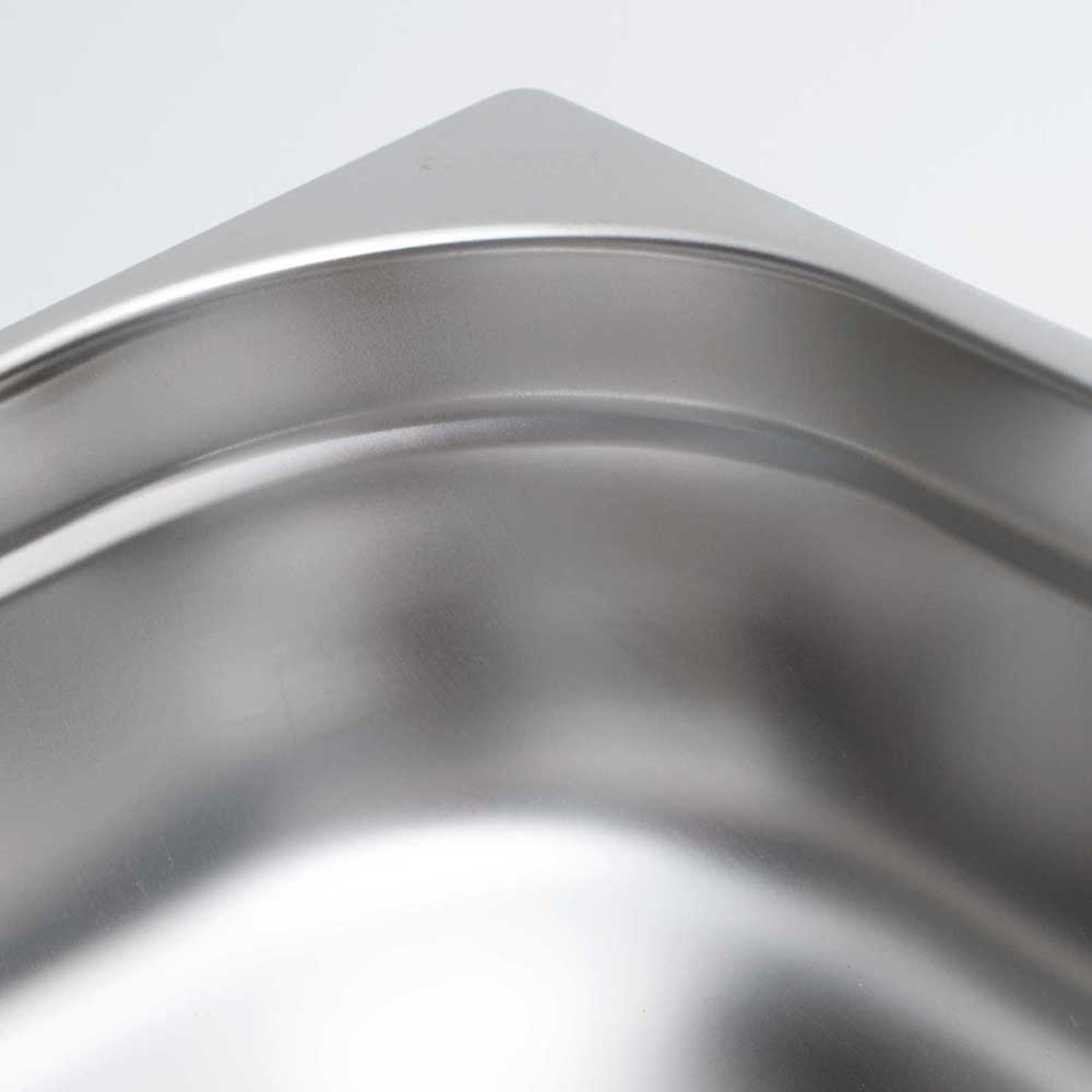 Stalgast Edelstahl Gastronormbehälter Serie STANDARD, GN 1/6 (100mm)