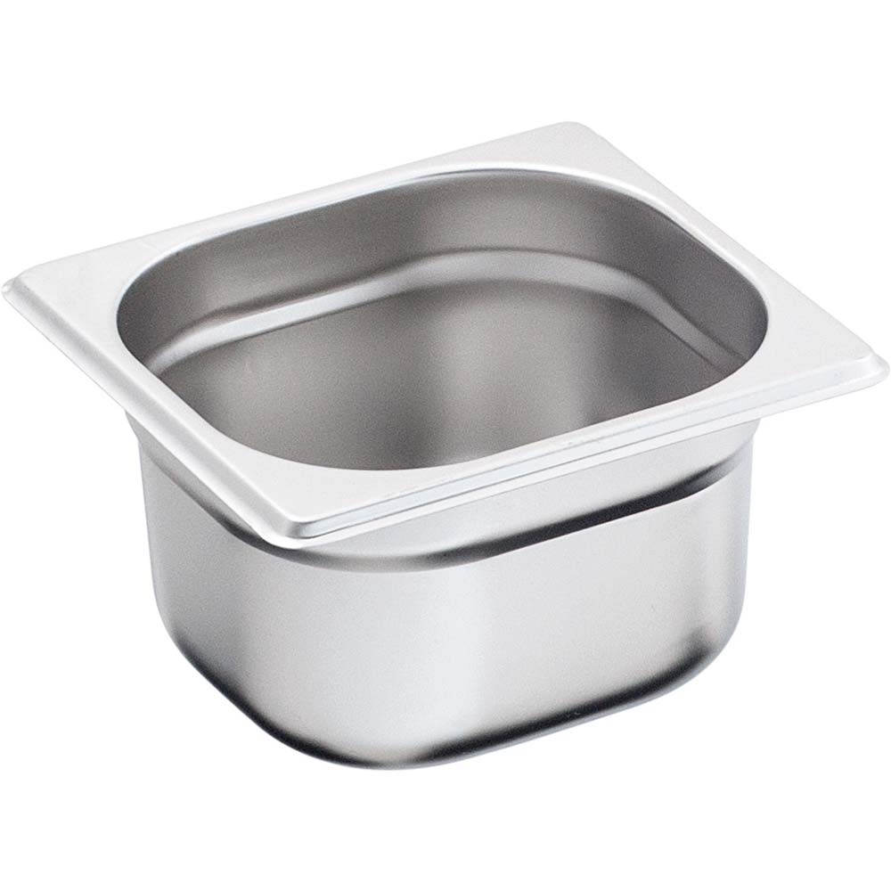 Stalgast Edelstahl Gastronormbehälter Serie BASIC, GN 1/6 (200mm)