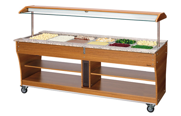 Buffetwagen, warm, 6x 1/1 GN