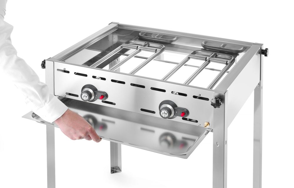 HENDI Grillsystem Green Fire mit 2 Brennern