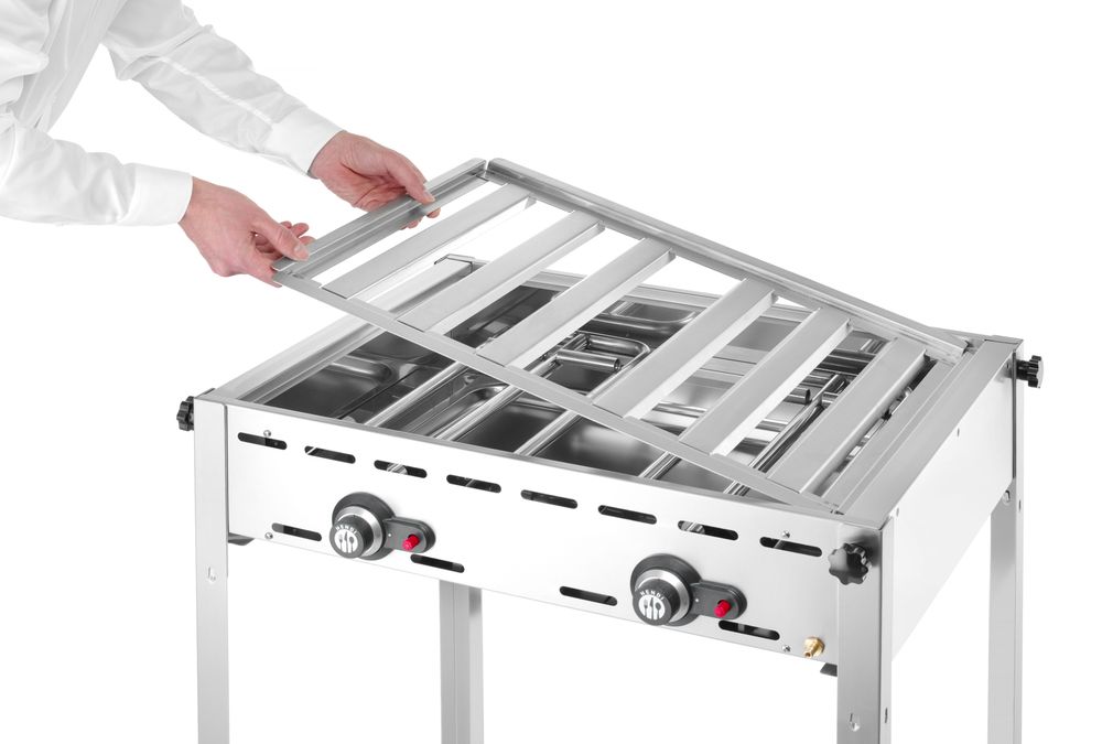 HENDI Grillsystem Green Fire mit 2 Brennern