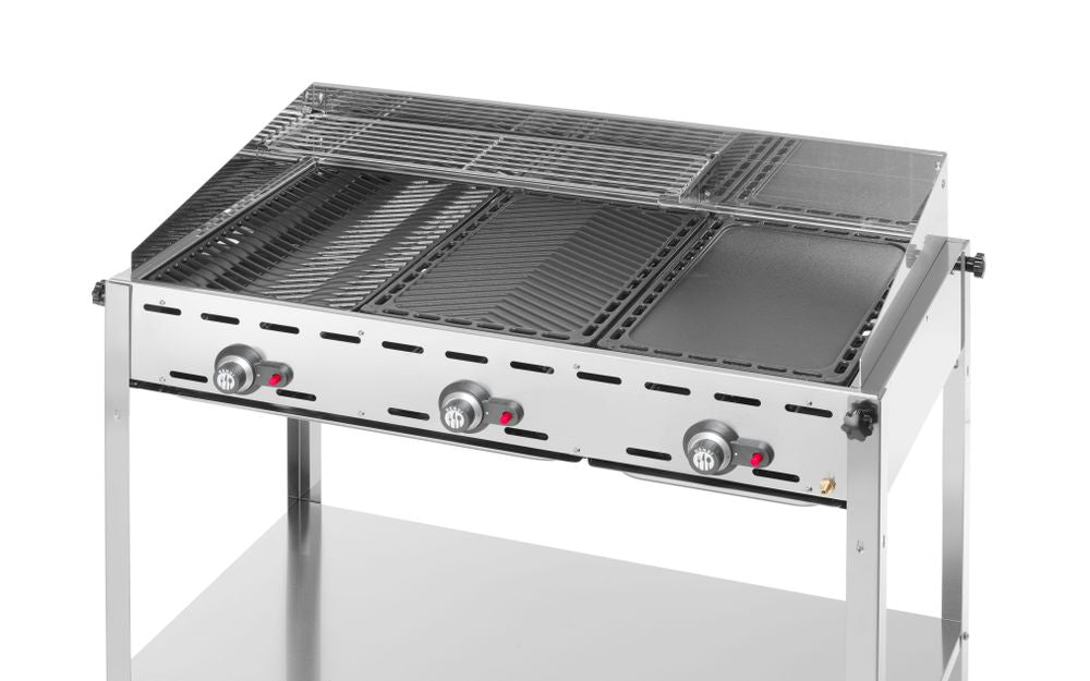 HENDI Grillsystem Green Fire mit 3 Brennern