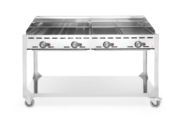 HENDI Grillsystem Green Fire mit 4 Brennern