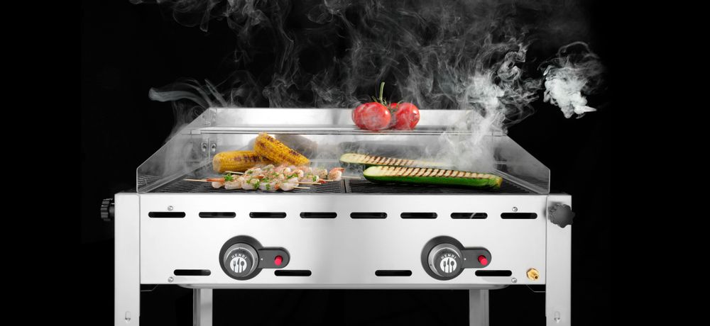 HENDI Grillsystem Green Fire mit 2 Brennern