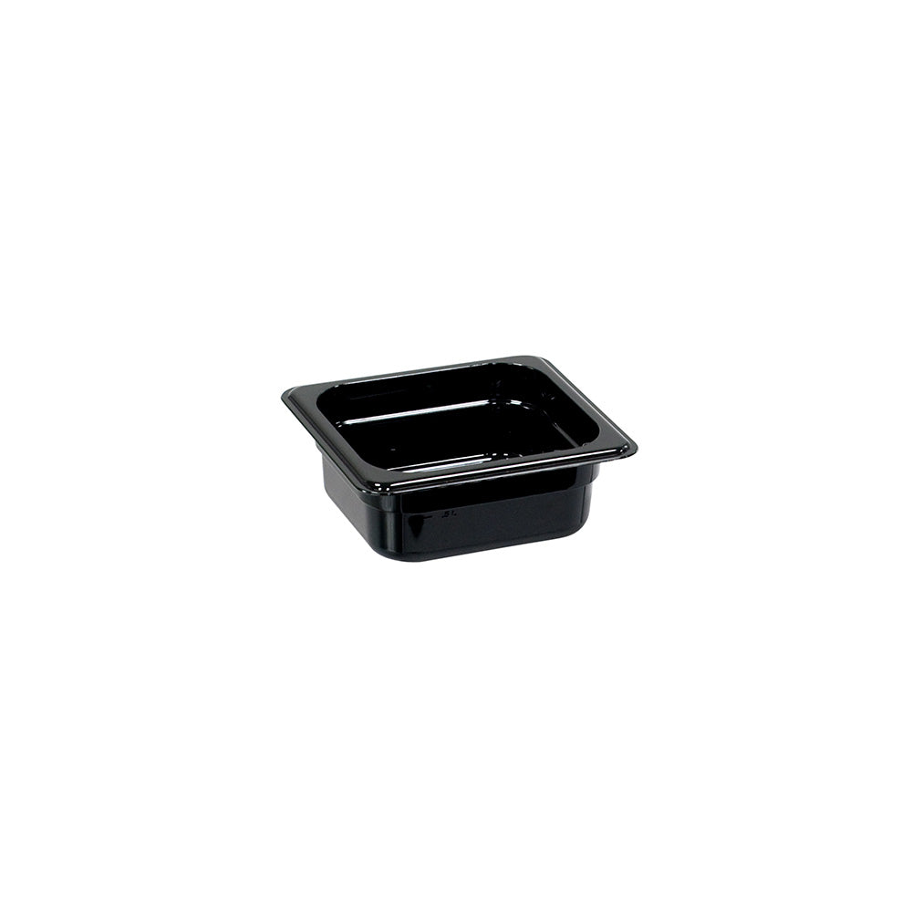 Stalgast Gastronormbehälter, Serie STANDARD, Polycarbonat, schwarz, GN 1/6 (65 mm)
