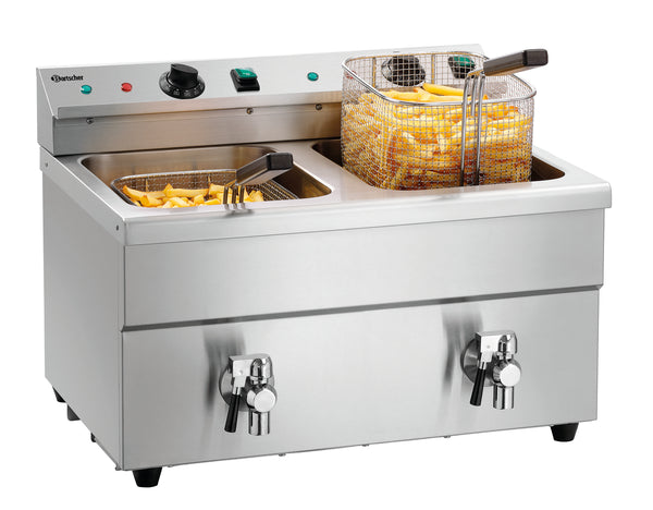 Induktions-Fritteuse 2x8L Plus