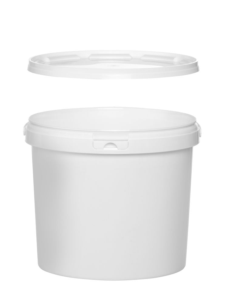 HENDI Eimer, 5,8 l weiss PP 260x195 mm