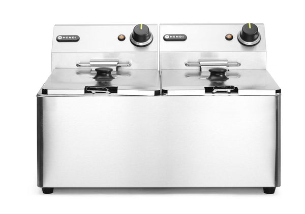 HENDI Fritteuse Kitchen Line - 2x8L