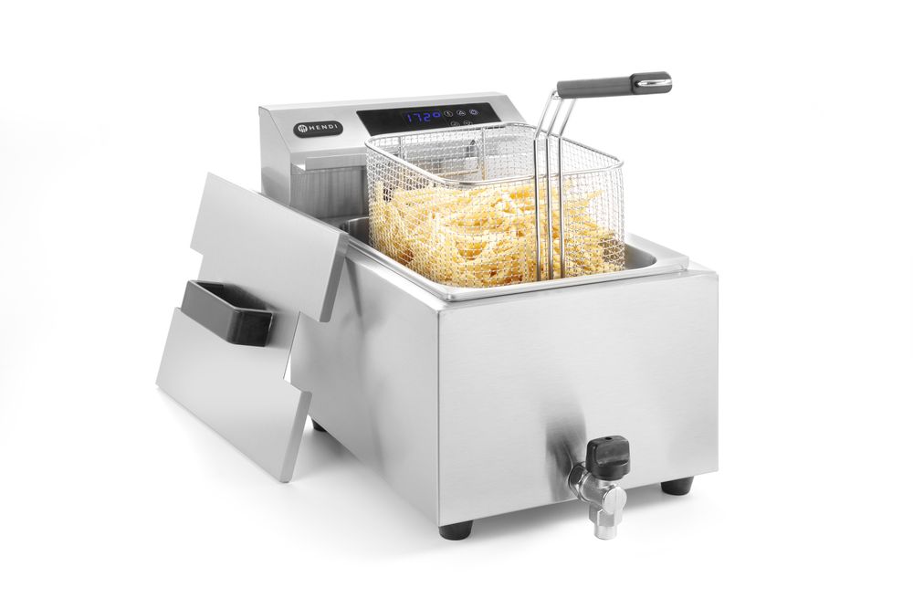 HENDI Friteuse Profi Line digital - mit Ablasshahn - 8 l