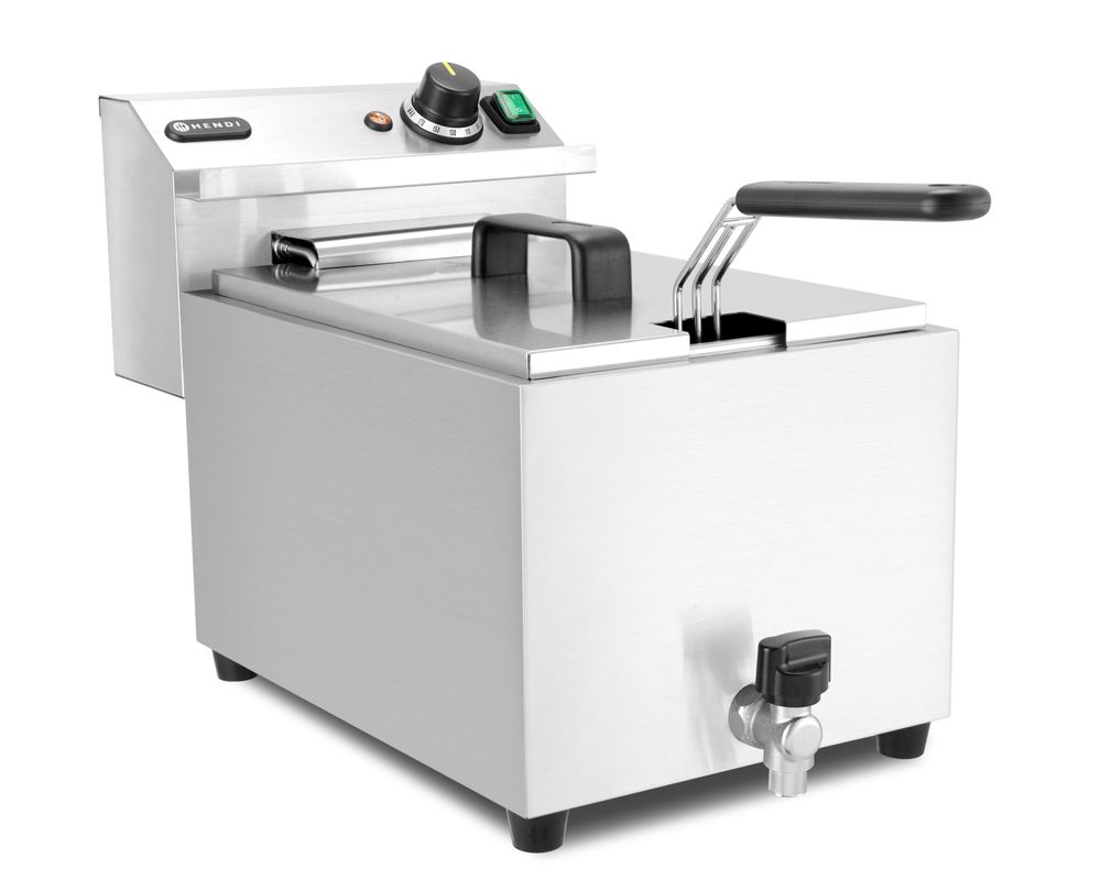 HENDI Fritteuse XL mit Ablasshahn